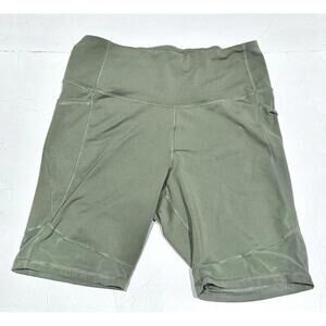 Old Navy Active Womens Biker Shorts Pockets Workout 7.5” Stretch Size Small